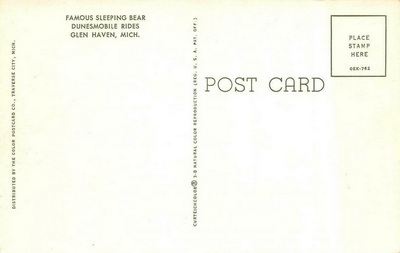 Sleeping Bear Dunesmobiles - Old Postcard View (newer photo)